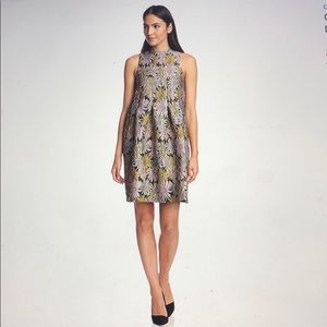 Cynthia Rowley Metallic Floral Daisy Party Dress